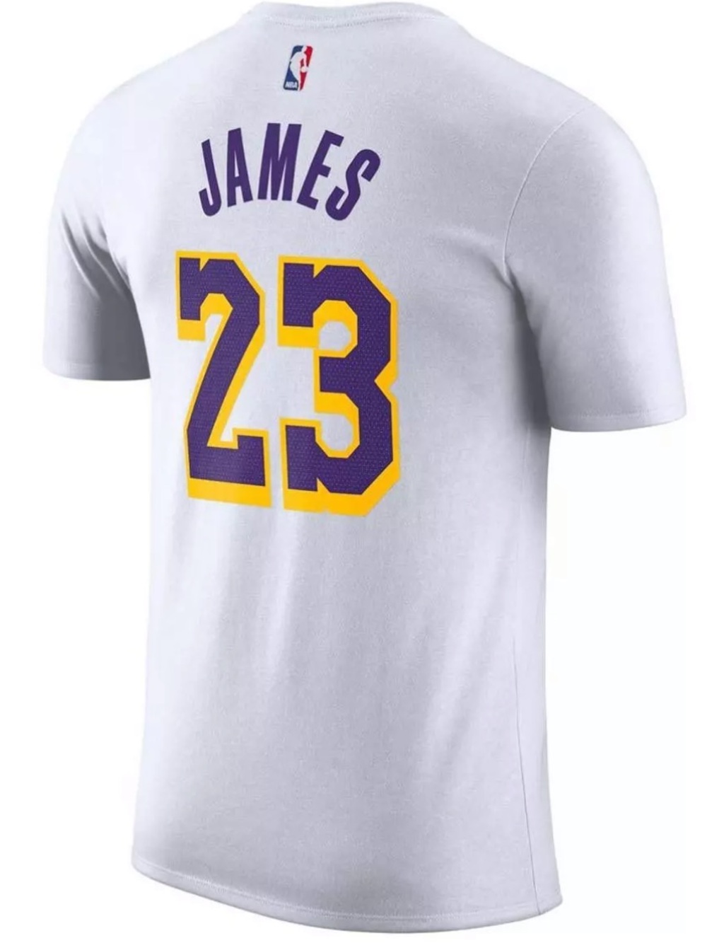 Nike White Los Angeles Lakers #23 T-shirt
